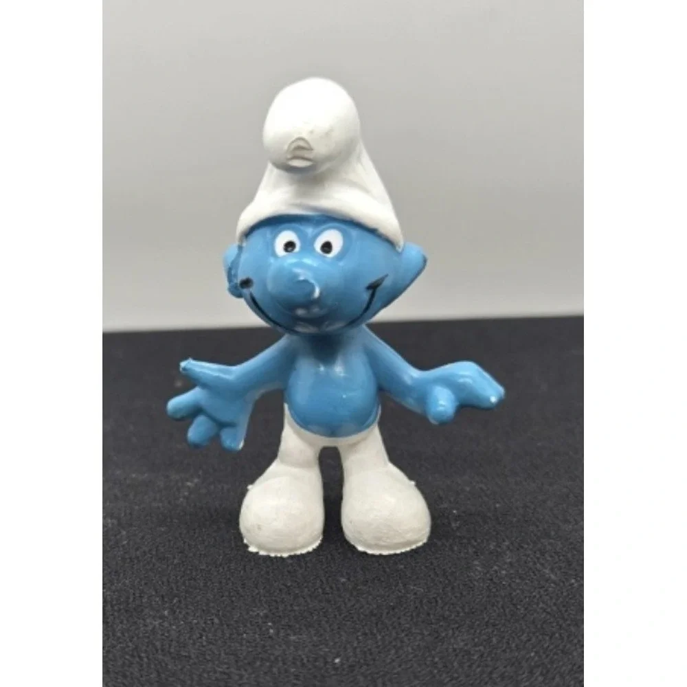 Vintage Schleich Peyo Smurfs Lot of 5 Papa Smurfette Spy Go Cart